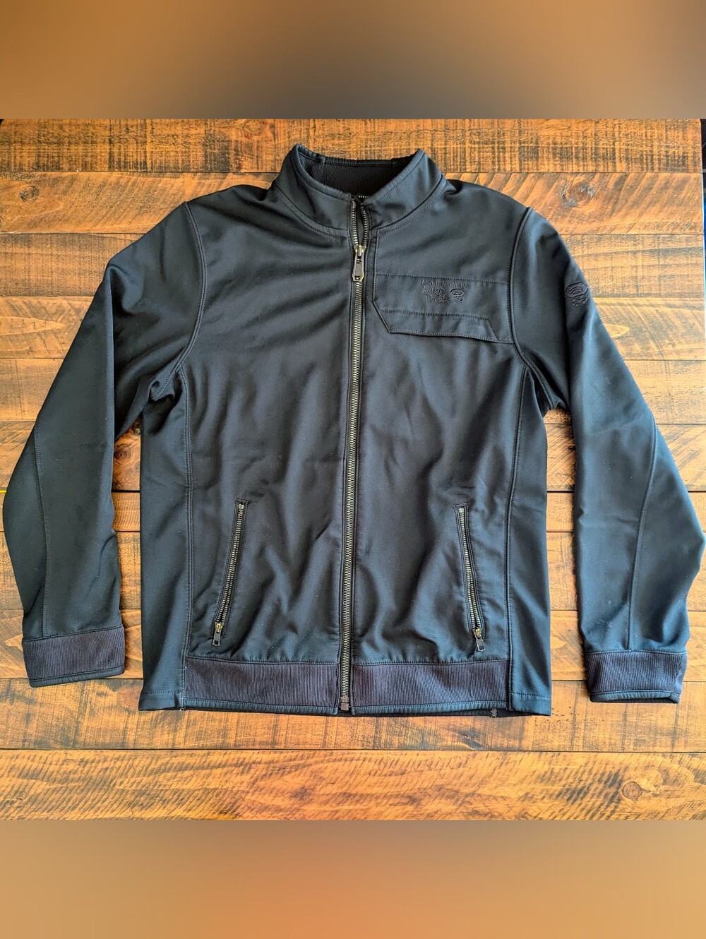 Mountain Hardwear Men’s Size Medium Black Beemer Polyester Soft Shell Jacket